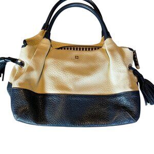 Kate Spade Cream and Navy Satchel